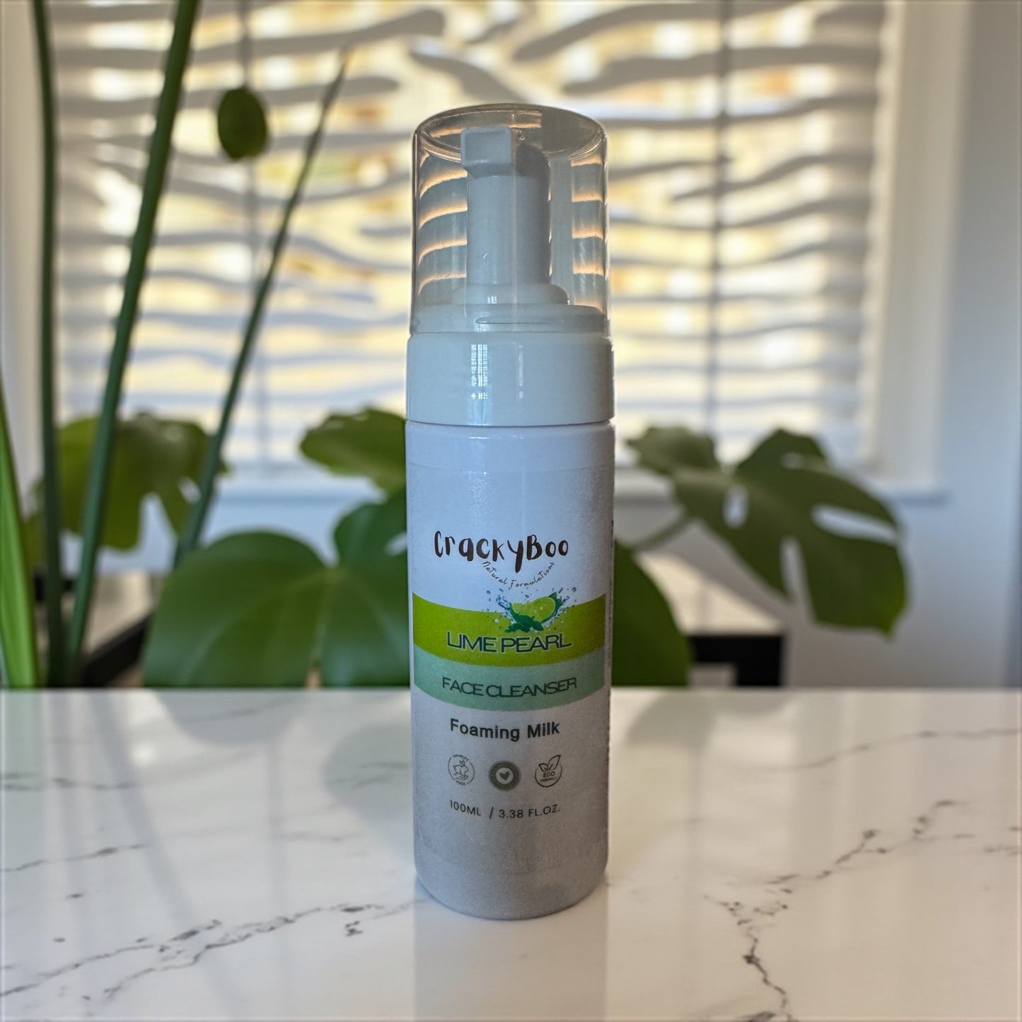 Lime Pearl Face Cleanser Milk Foaming Pump