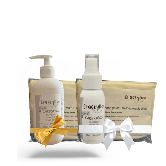 BooWrap Multi-Use Disposable Wrap + Castor Oil KIT